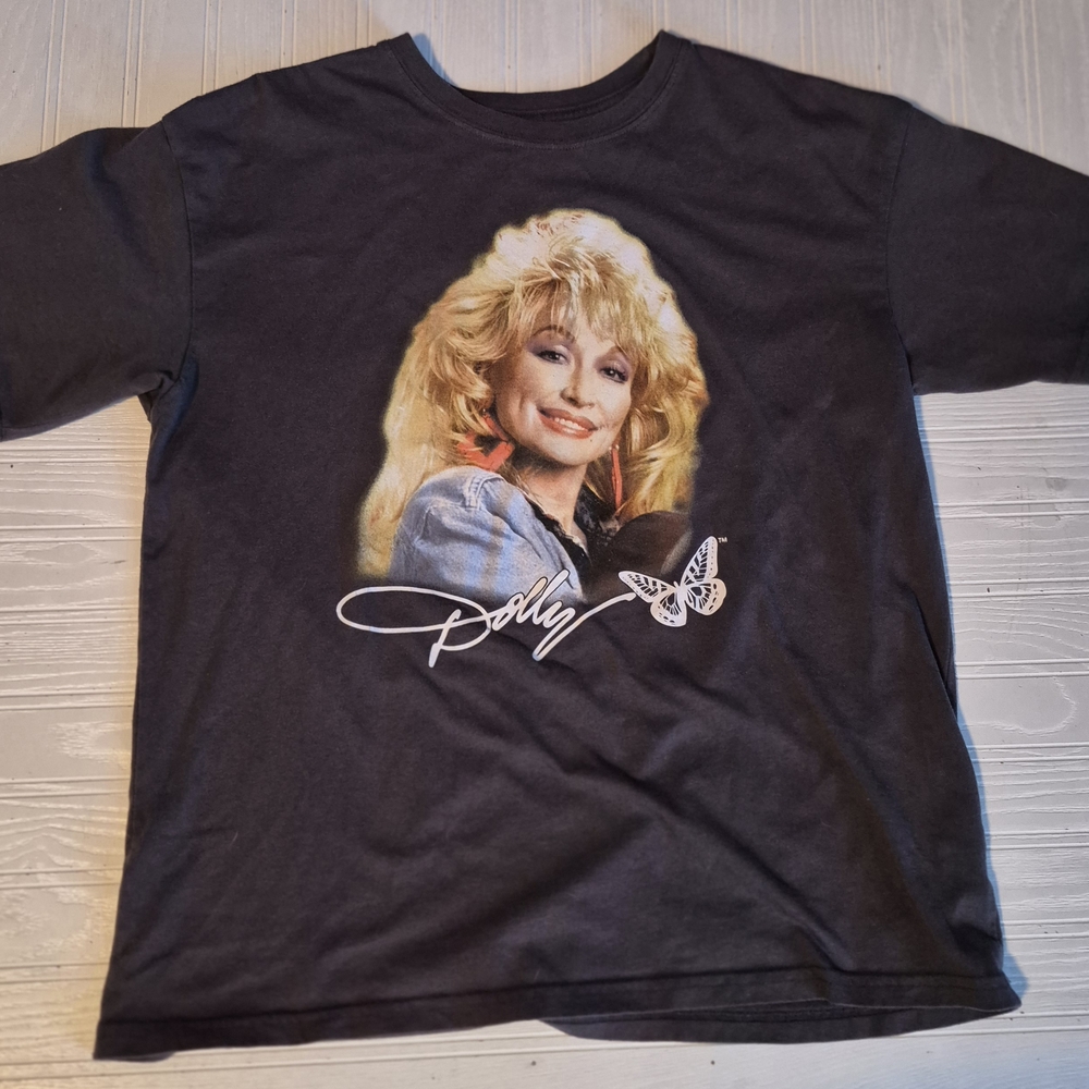 Dolly Parton Vintage Mens Womens Butterfly Portrait. Size Large.